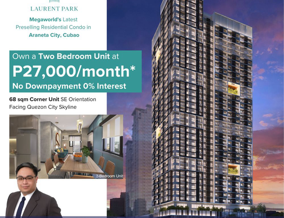 Laurent Park Preselling 66 sqm 2-bedroom QC Condo for Sale Megaworld