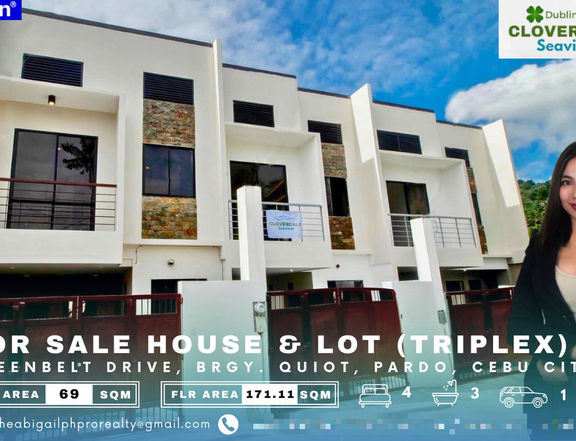 FOR SALE: 4-Bedroom Triplex Semi-Furnished House & Lot in Pardo, Cebu