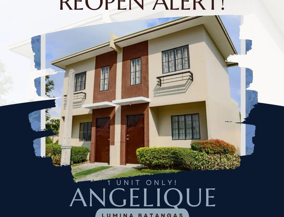 RFO 2-bedroom Townhouse for Sale in Santo Tomas Batangas