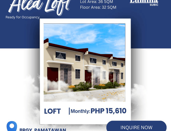 LoftType Unit RFO House and Lot For Sale in Subic Zambales