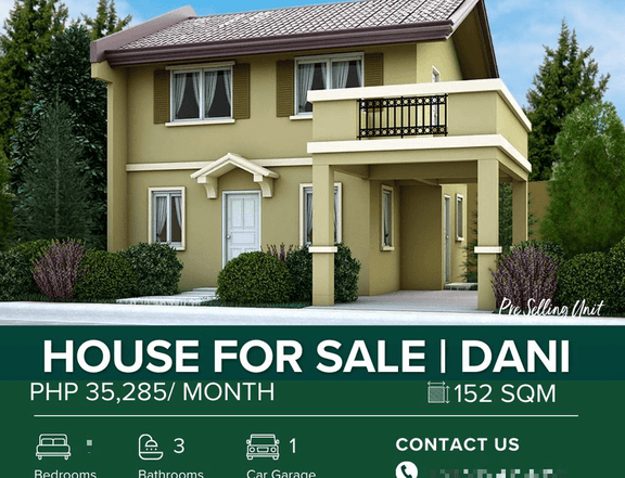 152 Sqm House For Sale: DANI Model NRFO in Camella Subic Alta