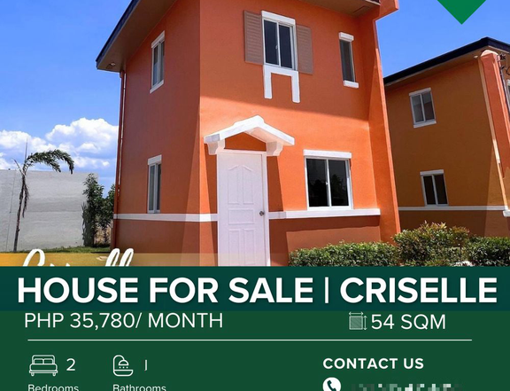 54 Sqm House For Sale: Criselle RFO in Camella Baliwag