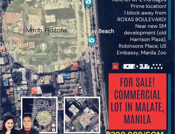 2,937 sqm. Prime Commercial Vacant Lot For Sale in Malate, Manila