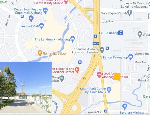 4,831 sqm Commercial Lot For Sale by Ayala Land in South Park District Alabang Muntinlupa