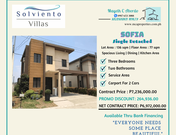 Preselling 3 Bedrooms Sofia House For Sale Bacoor Blvd. Bacoor Cavite