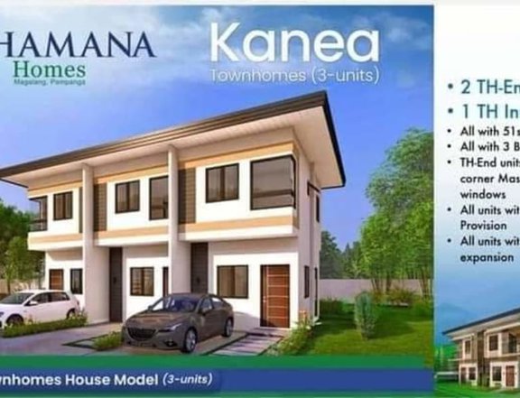 3-bedroom Townhouse Kanea End Unit Presell For Sale in Hamana Homes