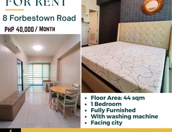 FOR RENT:  Fully Furnished 1 Bedroom in BGC, 8 Forbestown Road
