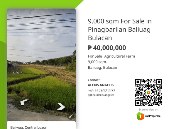 9,000 sqm For Sale in Pinagbarilan Baliuag Bulacan