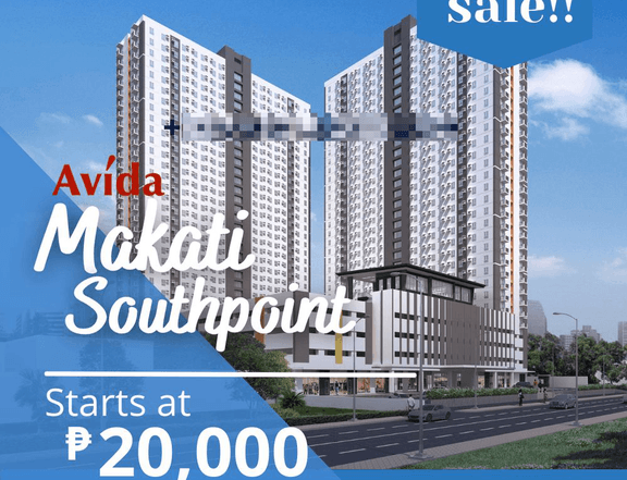 For Sale Affordable Makati 1 BR w/ Balcony in Avida Makati Southpoint