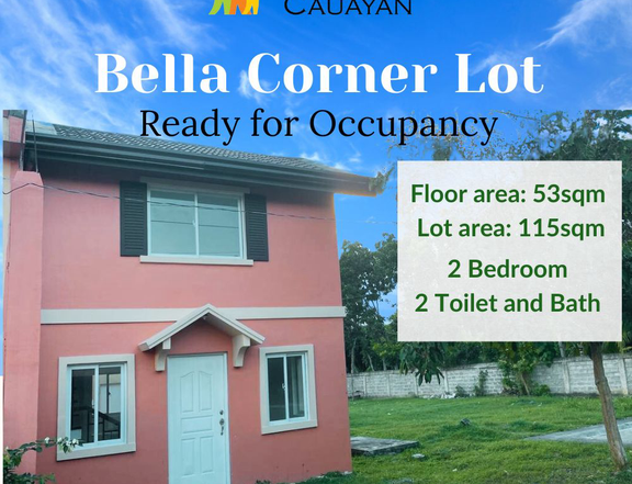 House and lot in Cauayan City- Bella Corner lot RFO 2 Bedroom unit