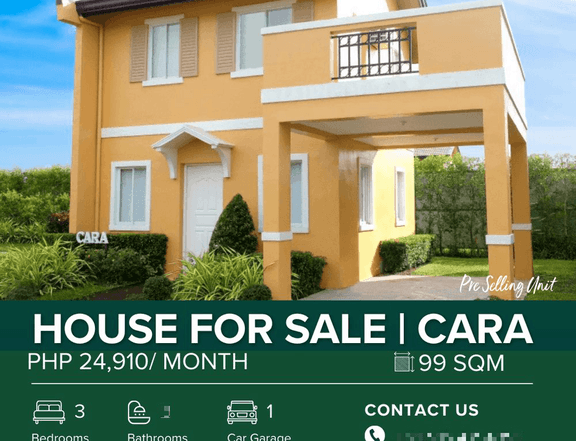 99 Sqm House For Sale: CARA Model NRFO in Camella Subic Alta