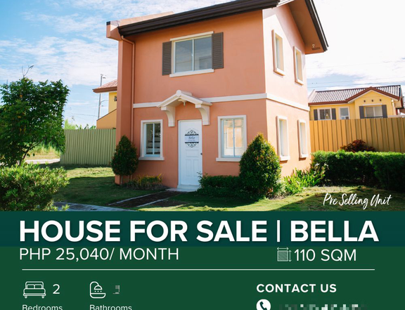 110 Sqm House For Sale: BELLA Model NRFO in Camella Subic Alta