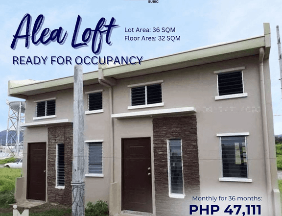 Alea Loft RFO For Sale in Lumina Subic