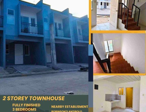 3- bedroom  2  Storey Townhouse For Sale in Antipolo Rizal