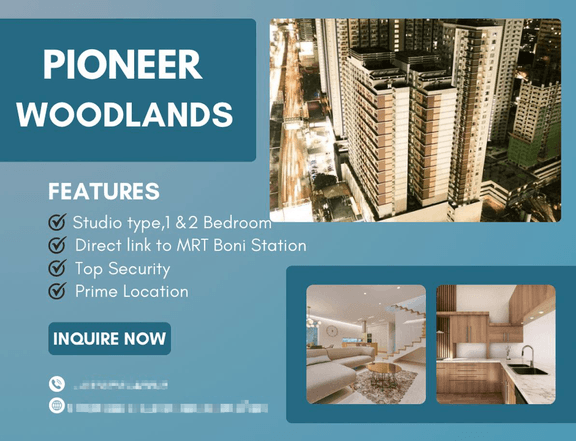 PIONEER WOODLANDS Rent to Own Condo near Makati and BGC