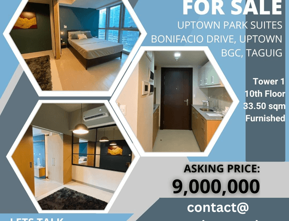 Well furnished 1BR at Uptown Parksuites Tower 1