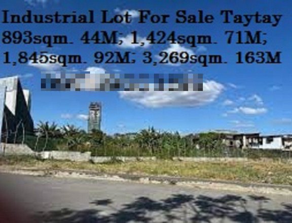 I'm Selling Industrial Lot in Taytay Rizal