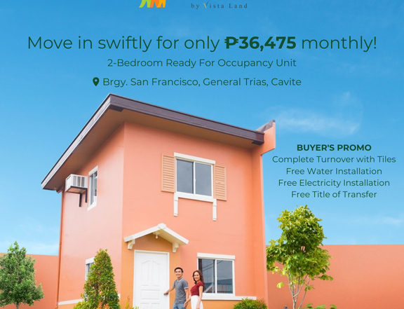 2-bedroom Single Attached House For Sale in General Trias Cavite RFO