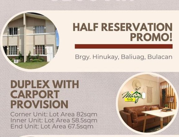Pre-selling 2-bedroom Duplex / Twin House For Sale thru Pag-IBIG