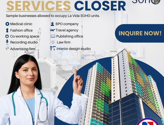Pre-selling Small Office Home Office (SOHO) unit in Pasay City