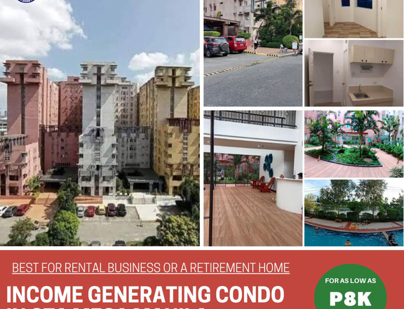 Pre-Selling Income-Generating Condo in Sta. Mesa, Manila  Near PUP & Hospitals