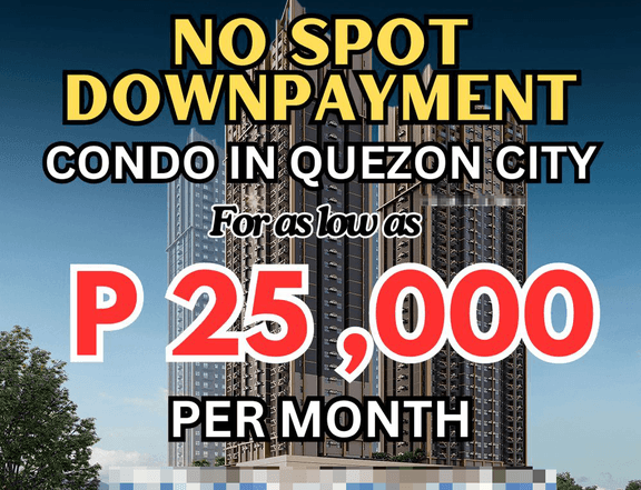 2 BEDROOM CONDO IN QUEZON CITY- NO DOWN REQUIRED!