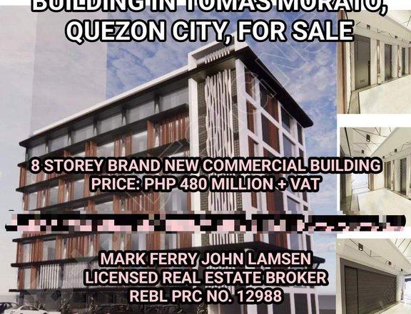 BRAND NEW PRIME OFFICE BUILDING IN TOMAS MORATO, QUEZON CITY, FOR SALE