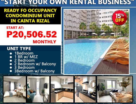 Ready for Occupancy Condotel for sale in Cainta Rizal