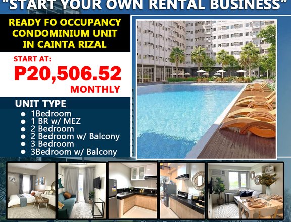 Ready for Occupancy Condotel for sale in Cainta Rizal