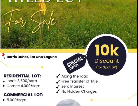 100 sqm Residential Lot For Sale in Santa Cruz Laguna