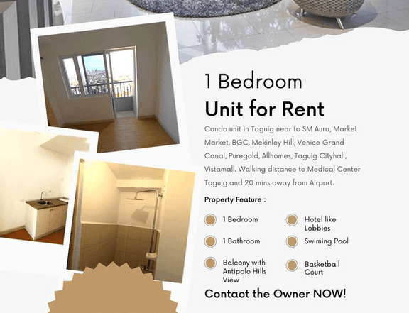 1 BEDROOM WITH BALCONY OVERLOOKING ANTIPOLO HILLS AND MORNING SUNRISE