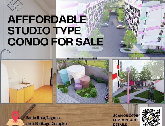 Most Affordable Studio Condo For Sale in Santa Rosa Laguna