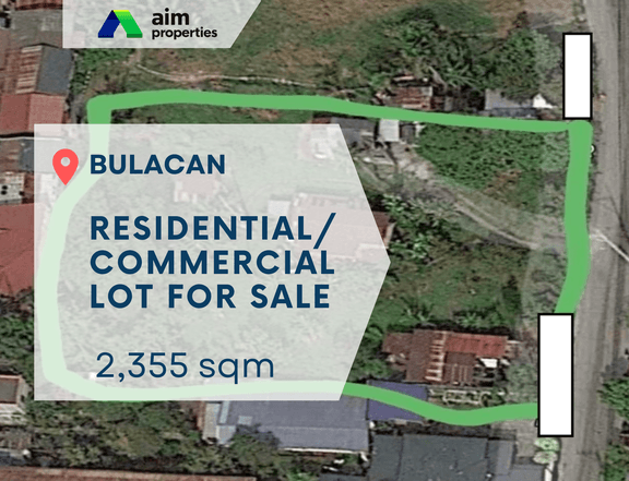 2,355 sqm Commercial/Residential Lot For Sale in Bulacan Near Bulacan International Airport