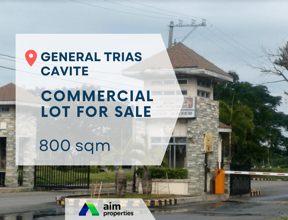 800 SQM Commercial Lot for Sale in General Trias, Cavite