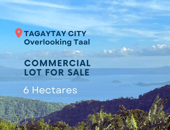 6 Hectares Overlooking Taal Lake Commercial Lot For Sale in Tagaytay Cavite