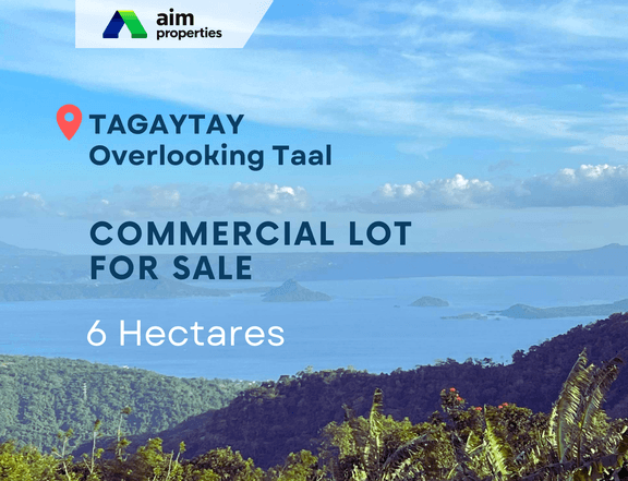 6 Hectares Overlooking Taal Lake Commercial Lot For Sale in Tagaytay Cavite