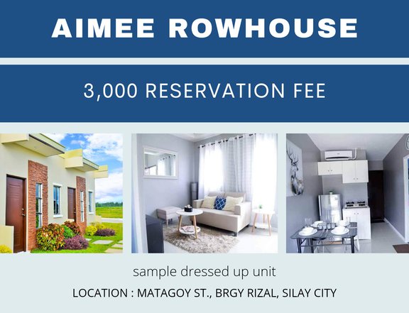 For sale Affordable House and Lot Rowhouse in Silay Negros Occidental
