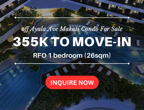 1 Bedroom Makati RFO Condo For Sale Like Rent-To-Own  SMDC Air