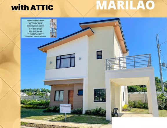 Spacious 5BR WITH ATTIC Single House and Lot For Sale in Bulacan