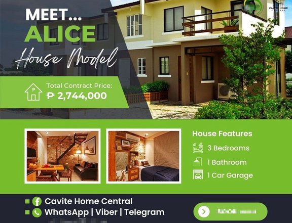 3 Bedrooms Townhouse For Sale thru PAG-IBIG in Gen.Trias Cavite