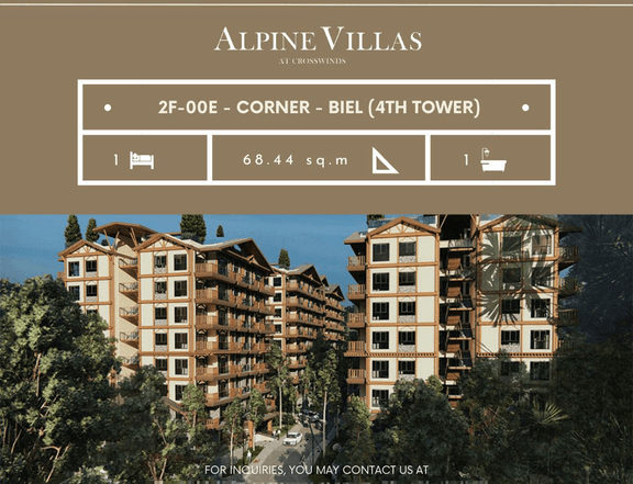Alpine Villas - 68.44 SQ.M Preselling 1-Bedroom Unit