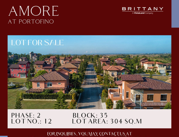 Residential Lot for Sale in Amore at Portofino