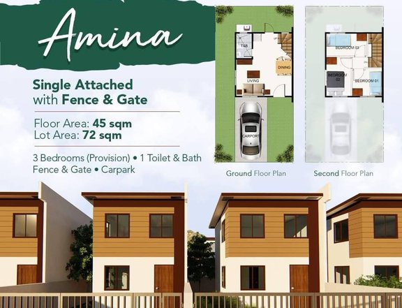 Single Attached with Gate and Fence House for Sale San Pablo Laguna