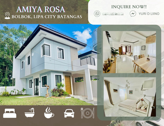 3-bedroom Single attached House For Sale in Lipa Batangas