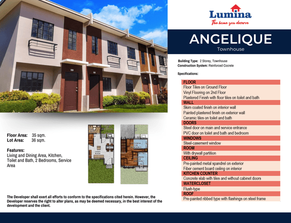 Ready For Occupancy 2-bedroom Townhouse For Sale in Lumina Oton Iloilo