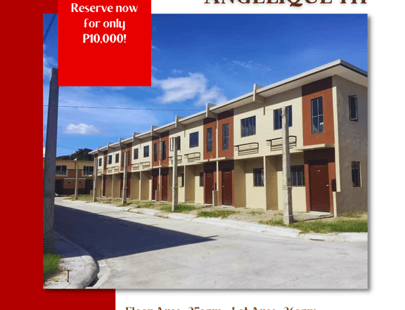 Angelique Townhouse - Affordable 2-Storey House & Lot for sale