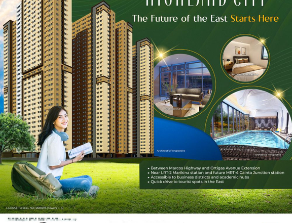 2 bedroom Condo unit Pre selling near LRT2 Marikina Pasig Station for sale