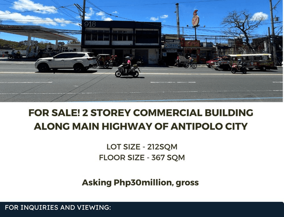 FOR SALE! 2 Storey Commercial Building Along Main Highway of Antipolo