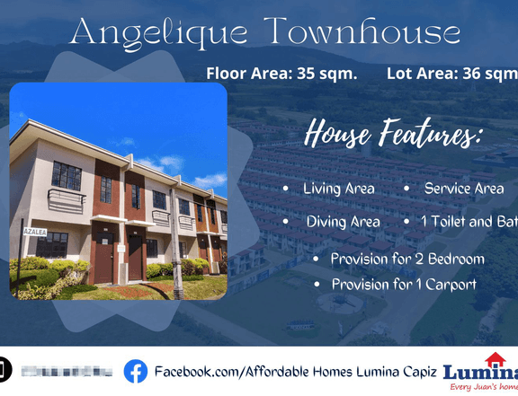 Angelique Townhouse for Sale in Lumina Capiz