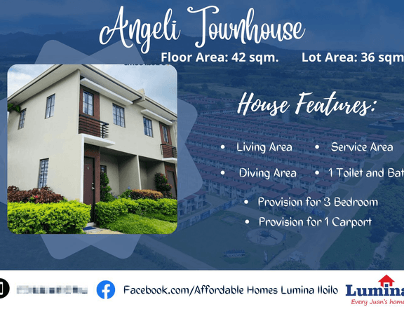 Angeli Townhouse For Sale in Lumina Iloilo